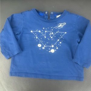 Used Armani Blue Baby Boy Long Sleeve 6-9m